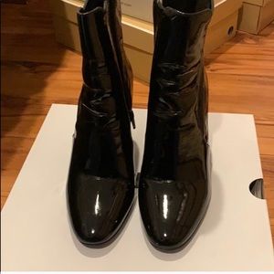 Aldo patent leather boots